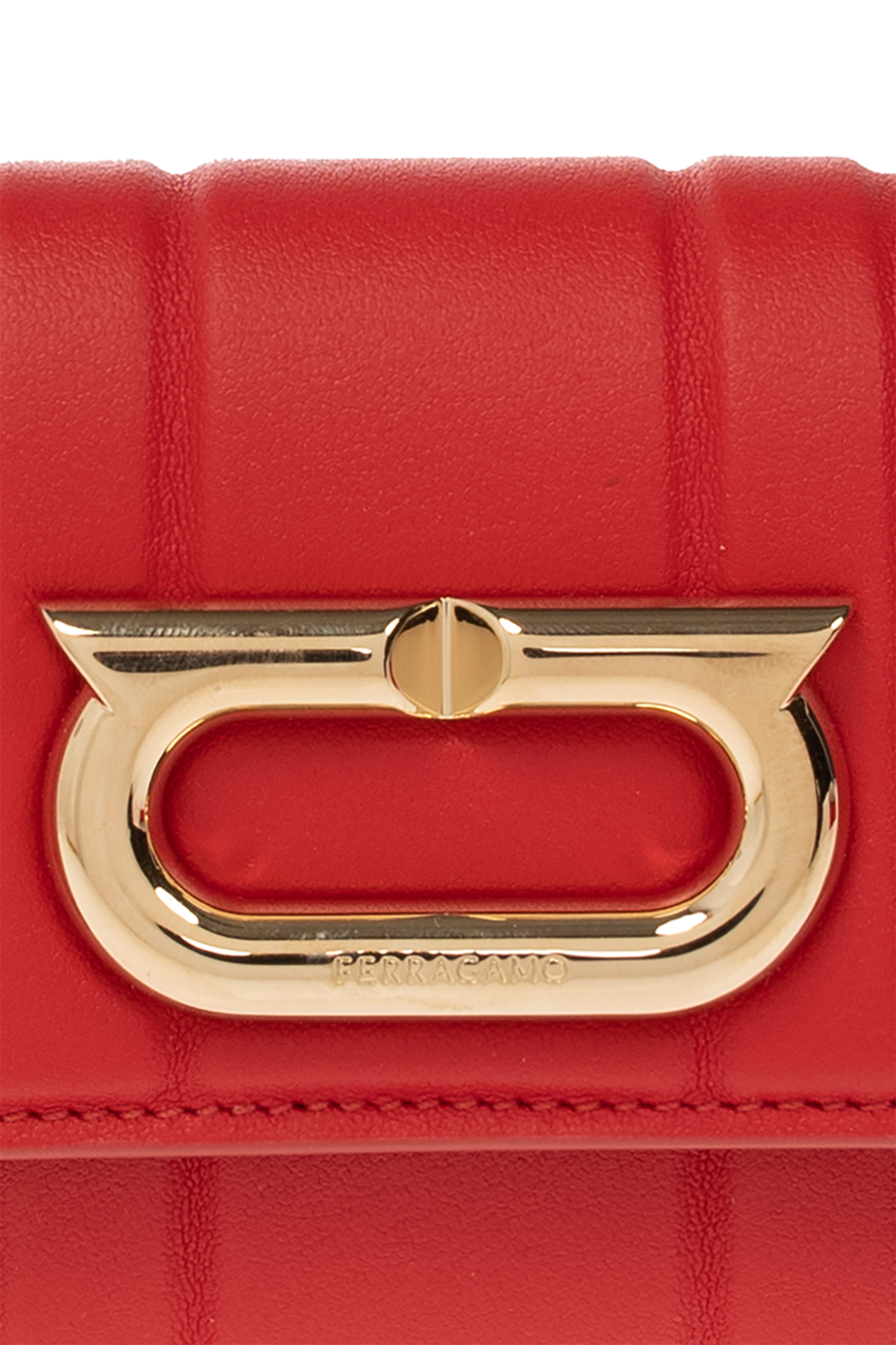 Ferragamo red wallet sale